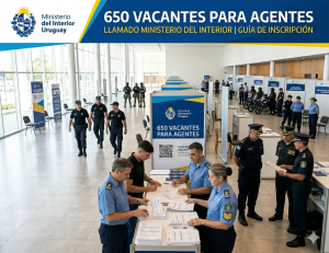 650 vacantes para Agentes – Llamado Ministerio del Interior | Guía de Inscripción